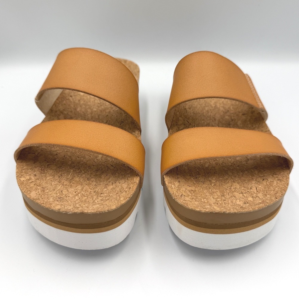 Reef Cushion Vista Hi Women Size 6 Natural NWT Platform Slide Sandal RF0A3YP5NAT - Picture 10 of 13